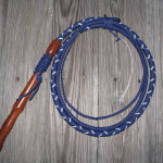 Blue and white on Honey Mesquite. 